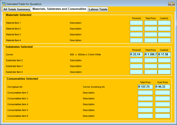 Estimate Calculator