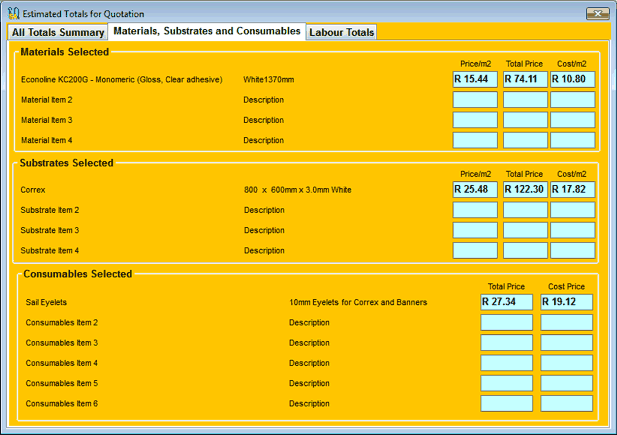 Estimate Calculator