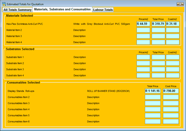 Estimate Calculator