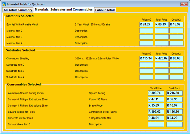 Estimate Calculator
