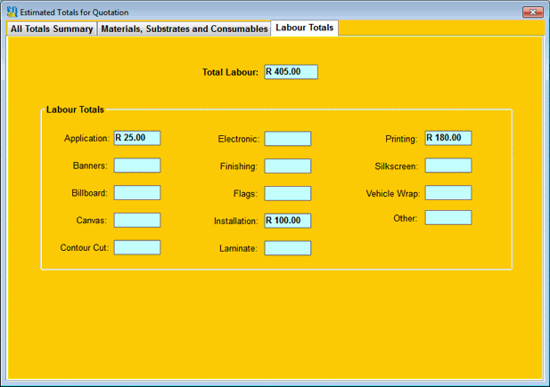 Estimate Calculator