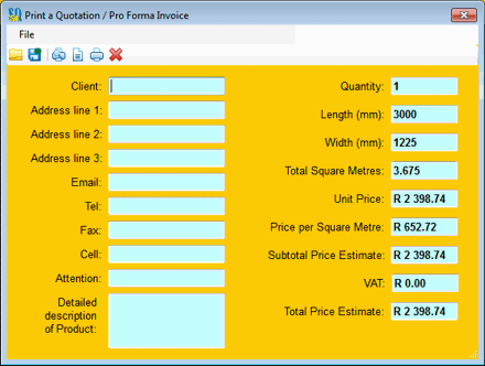 Estimate Calculator