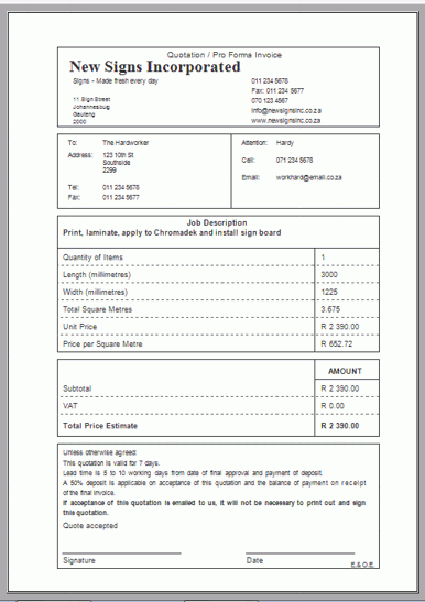 Estimate Calculator