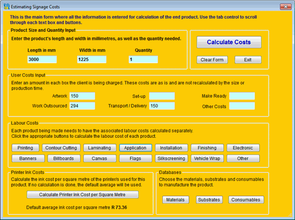 Estimate Calculator