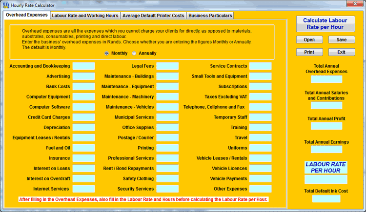 Estimate Calculator