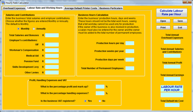 Estimate Calculator