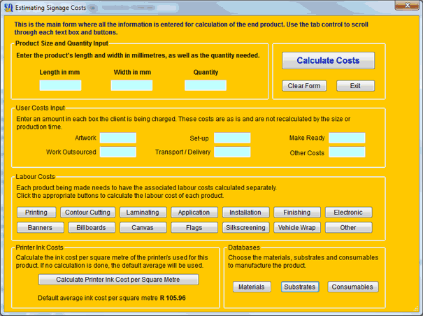 Estimate Calculator