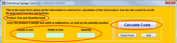 Estimate Calculator