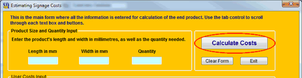 Estimate Calculator