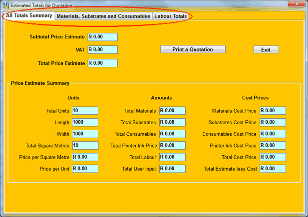 Estimate Calculator