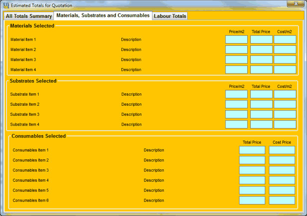 Estimate Calculator