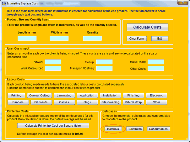Estimate Calculator