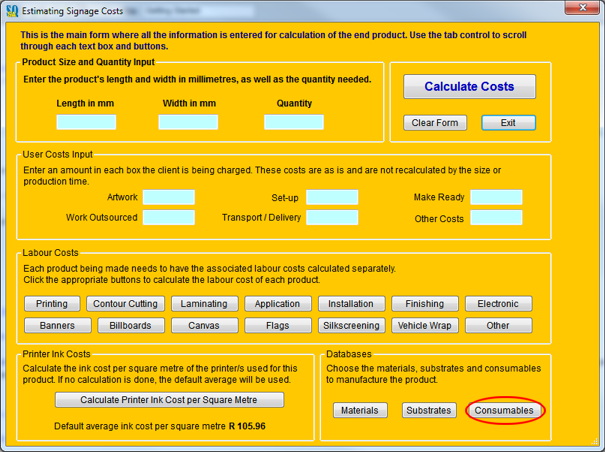 Estimate Calculator
